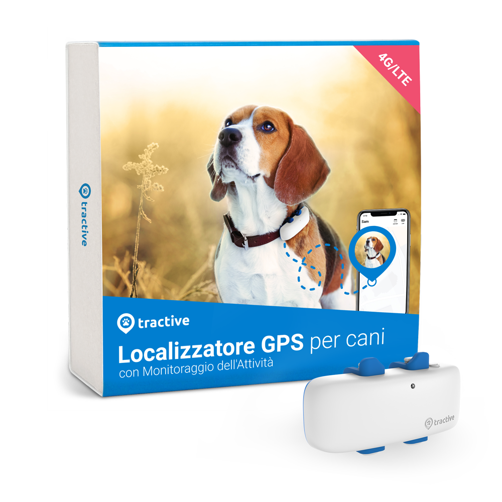 confezione del GPS per cani Tractive