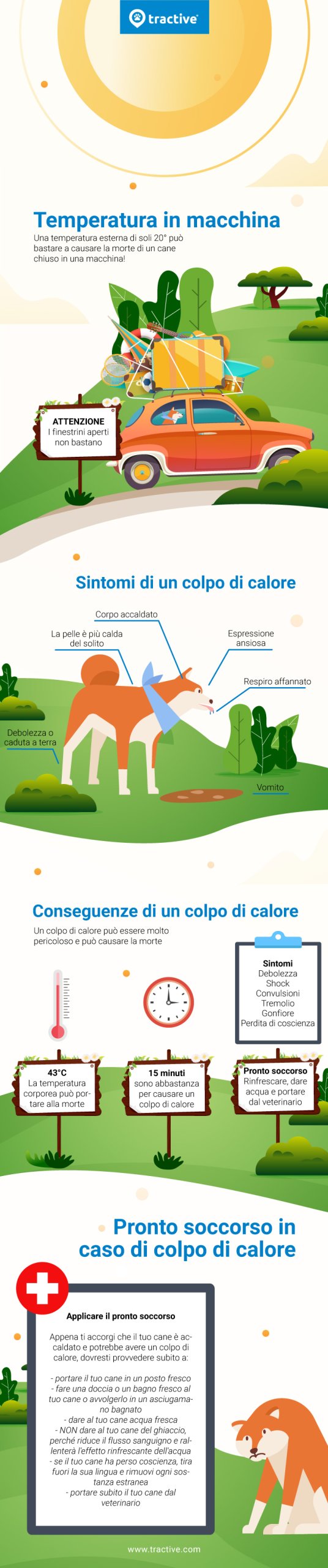 Sintomi di un colpo di calore nel cane