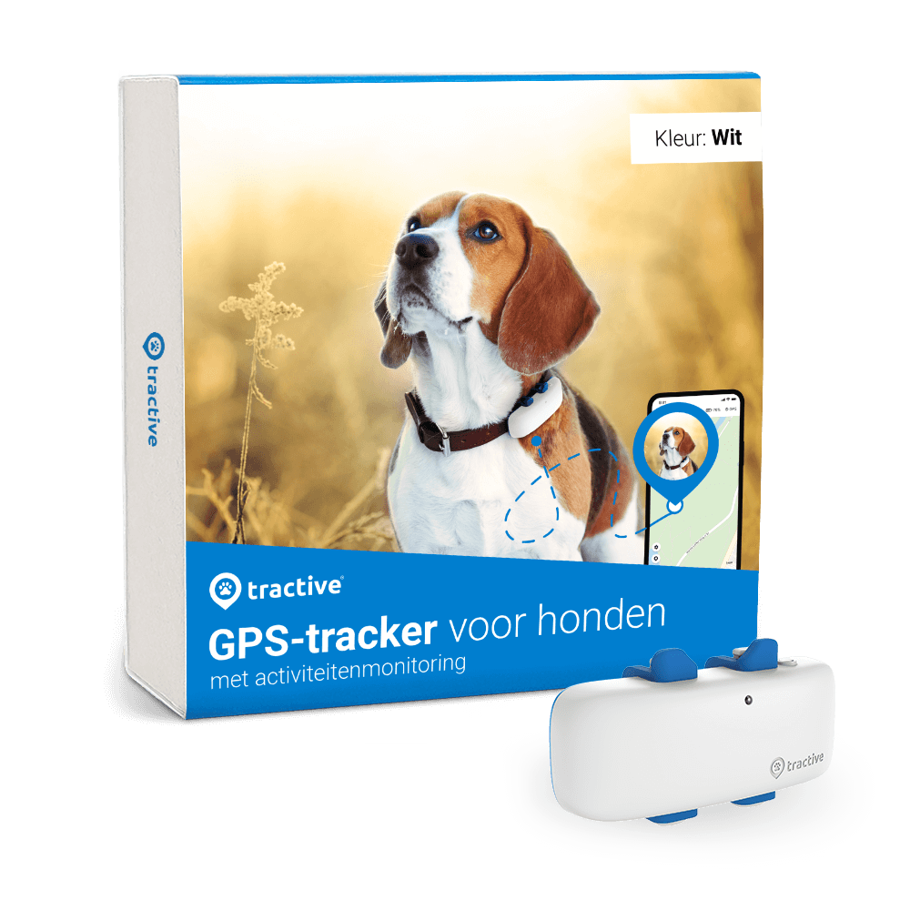 Verpakking van Tractive GPS-tracker voor honden