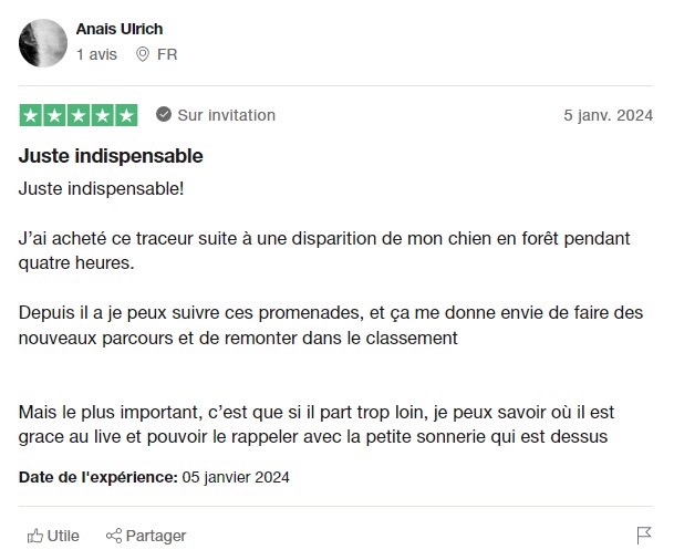 Avis Tractive Trustpilot