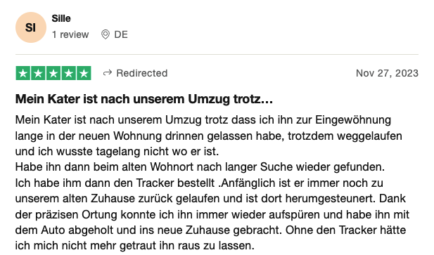 Trustpilot Bewertung 