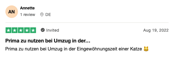 Trustpilot Bewertung 