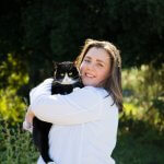 Lauren Watson and her cat, Lincoln